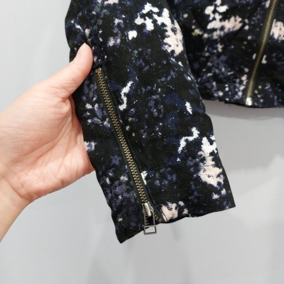 Aritzia Talula Omotesando Floral Moto Jacket Size 2 - Picture 5 of 7